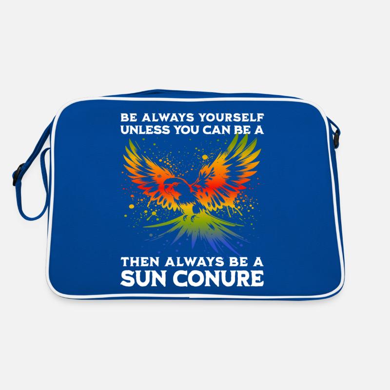 Sonnensittich Spruch Retro Tasche