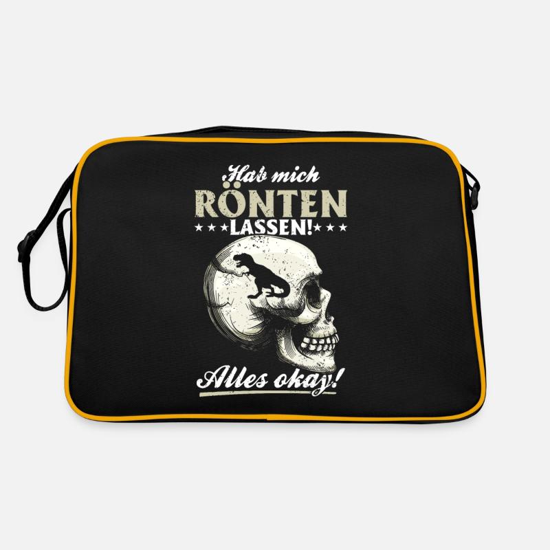 Röntgen Black humor and macabre style Retro Bag