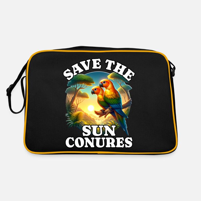 Save Sun Parakeet Retro Bag
