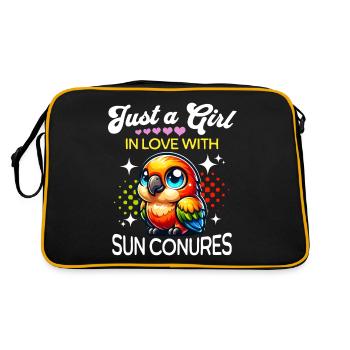 Sun Parakeet Girl - Retro Bag - black/gold - Back