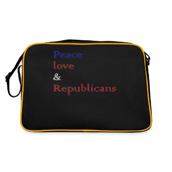Votez républicains républicains conservateurs - Sac Retro - noir/or - Dos