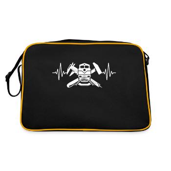 Wagon Master Train Technician - Retro Bag - black/gold - Back