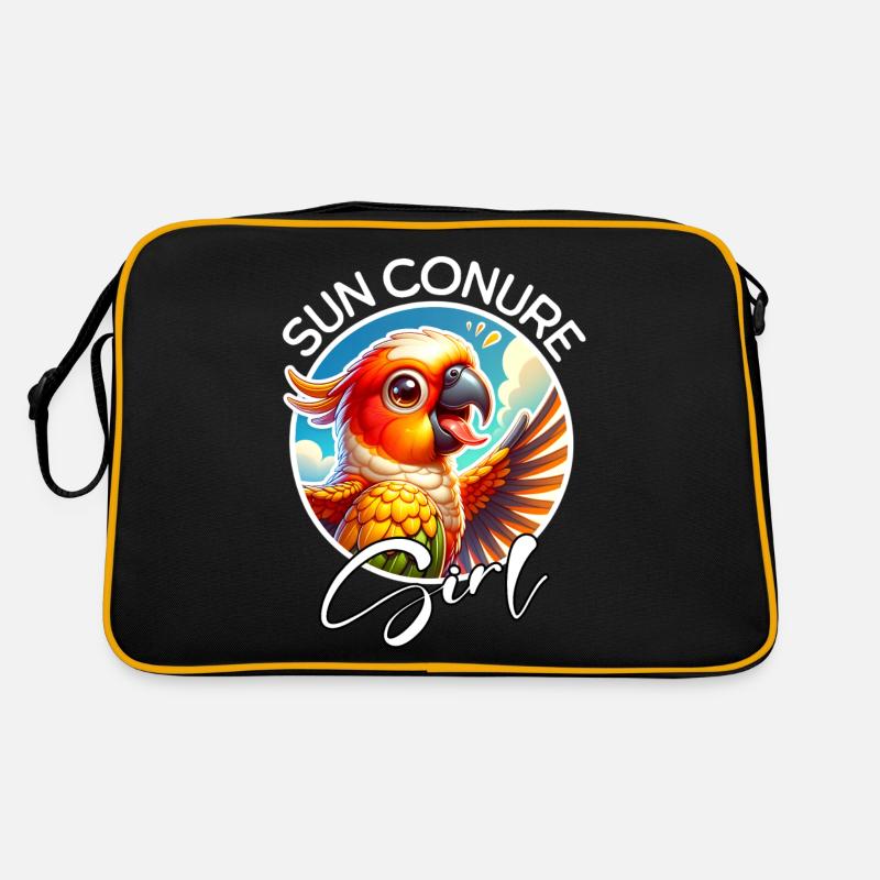 Sun Conure Girl Retro Tasche