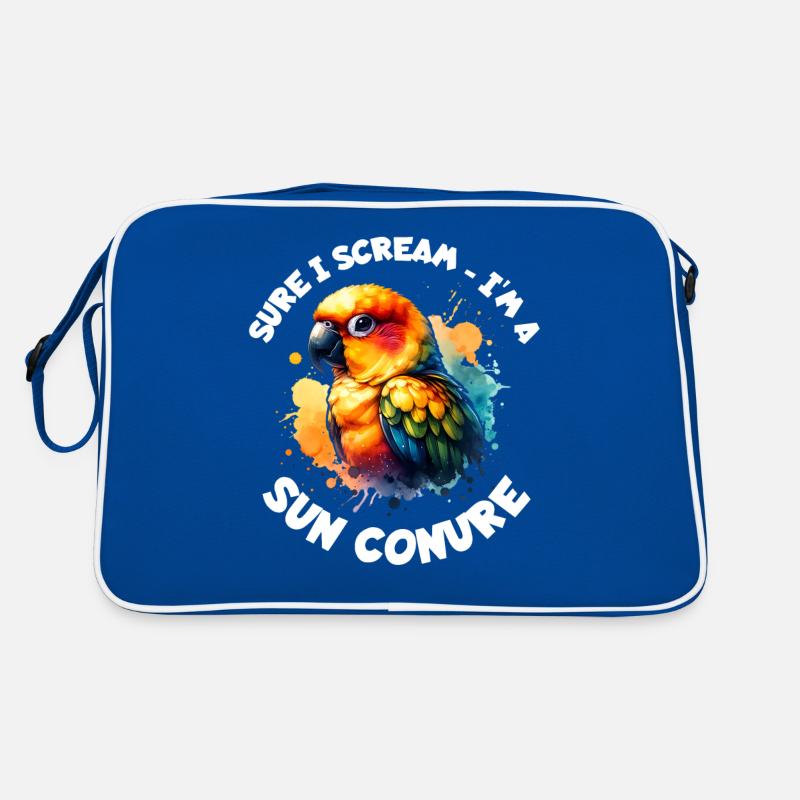 Sonnensittich Spruch Retro Tasche