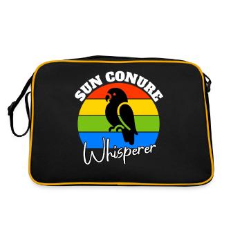 Sun Parakeet Whisperer - Retro Bag - black/gold - Back