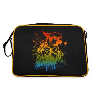 Sun parakeet - Retro Bag - black/gold - Back