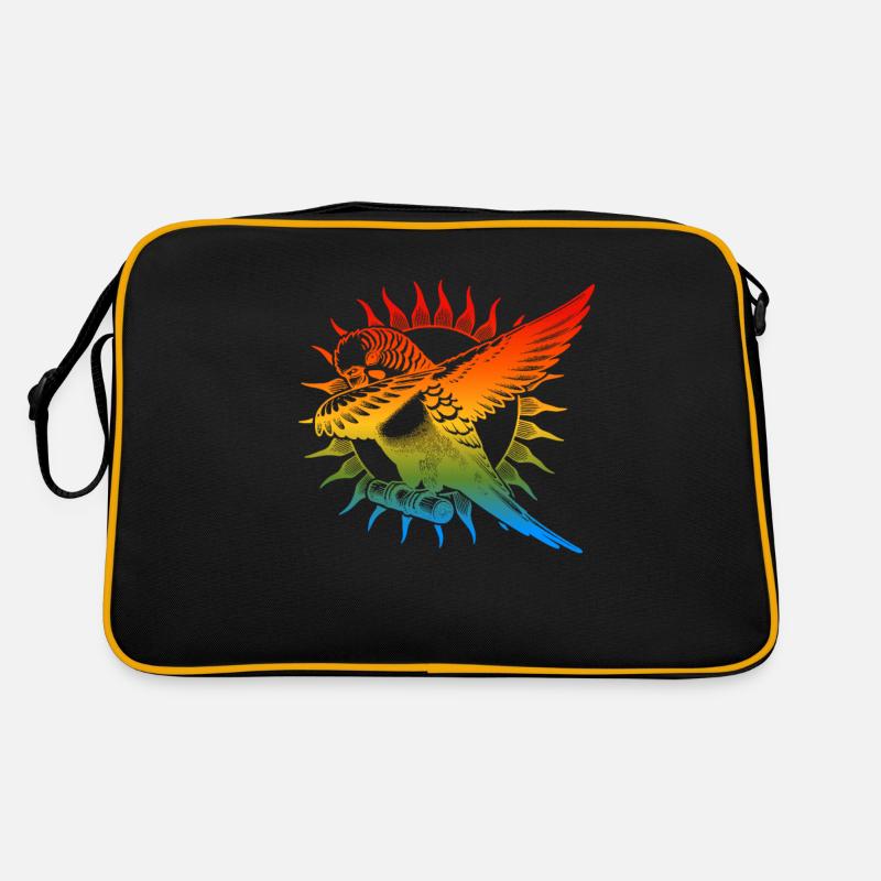Sonnensittich Spruch Retro Tasche