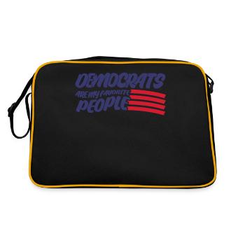 Democrat Democratic Elections Democracy - Retro Bag - black/gold - Back