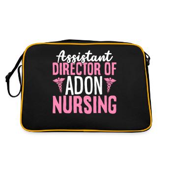 Directrice adjointe d’ADON Nursing Funny Nurse - Sac Retro - noir/or - Dos