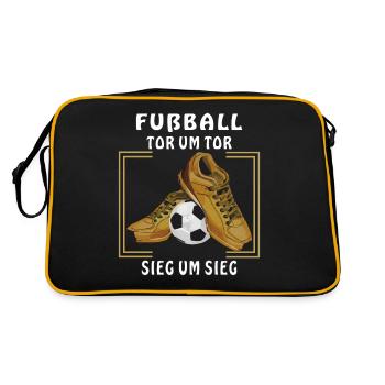 CHAUSSURES DE FOOTBALL BUT PAR BUT - Sac Retro - noir/or - Dos