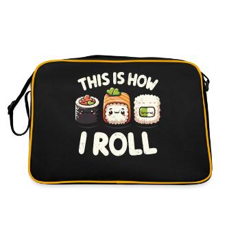 Sushi - Sac Retro - noir/or - Dos