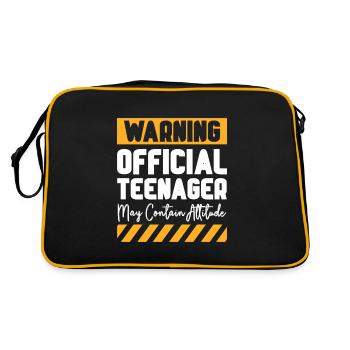 Teen Teen Teen Teens Teeny Gift - Retro Bag - black/gold - Back