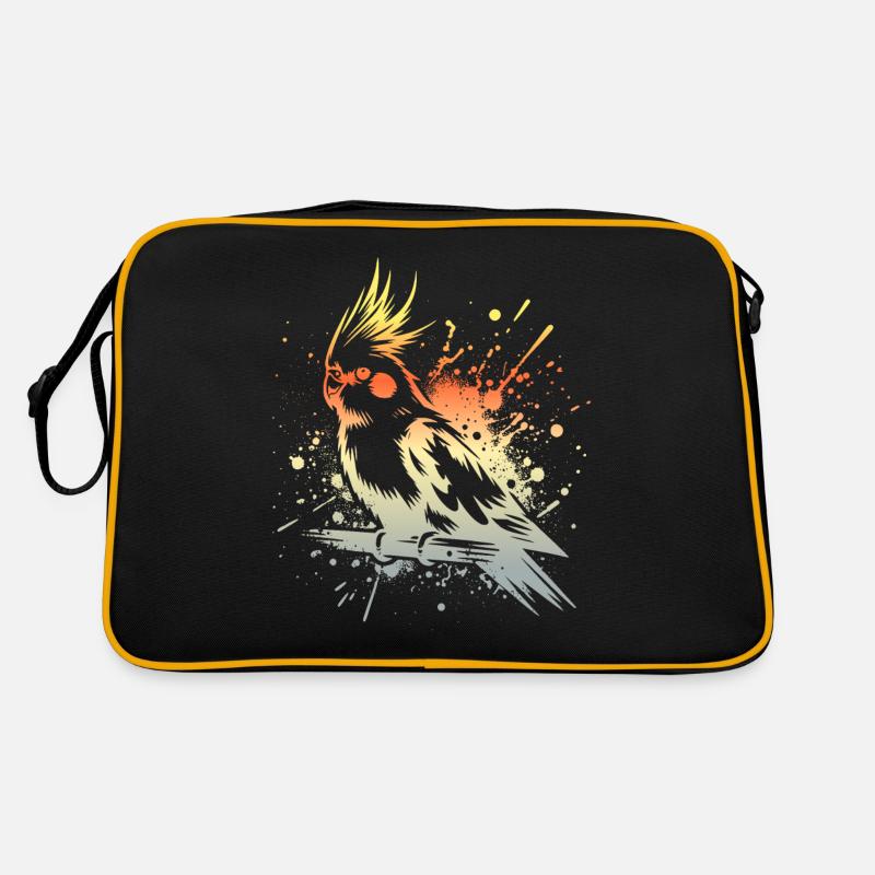 Nymphensittich Sprüche Retro Tasche