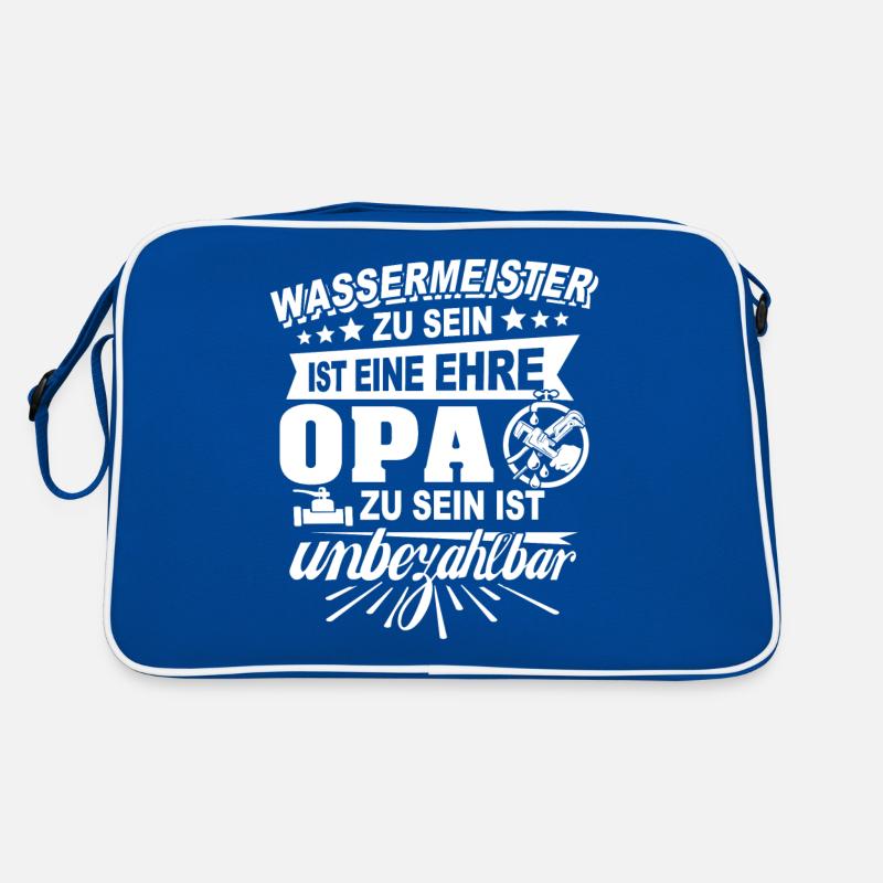 Opa Wassermeister Retro Tasche