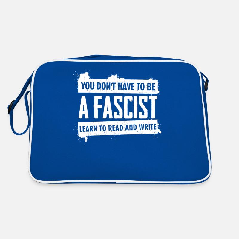 Humanité Antifascisme Respect Tolérance Sac Retro