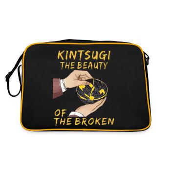 KINTSUGI LA BEAUTÉ DES BRISÉS - Sac Retro - noir/or - Dos