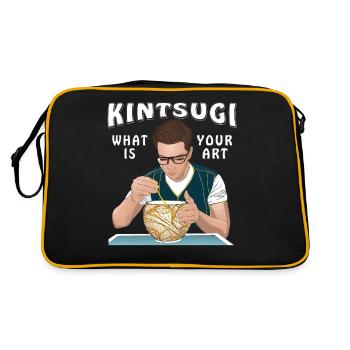 KINTSUGI QUEL EST VOTRE ART - Sac Retro - noir/or - Dos