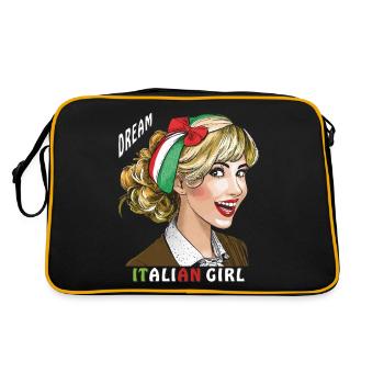 FEMME ITALIE RÊVE FILLE ITALIENNE - Sac Retro - noir/or - Dos