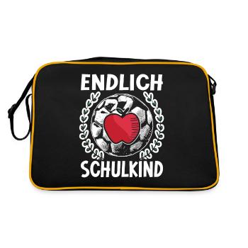 School 1st Grade - Retro Bag - black/gold - Back