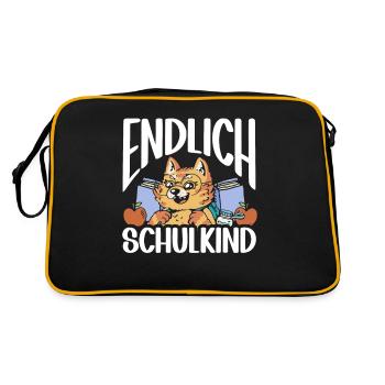 School 1st Grade - Retro Bag - black/gold - Back