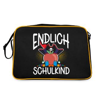School 1st Grade - Retro Bag - black/gold - Back