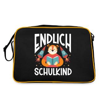 School 1st Grade - Retro Bag - black/gold - Back