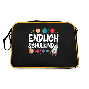 School 1st Grade - Retro Bag - black/gold - Back