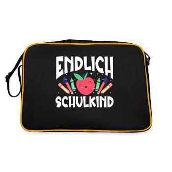 School 1st Grade - Retro Bag - black/gold - Back