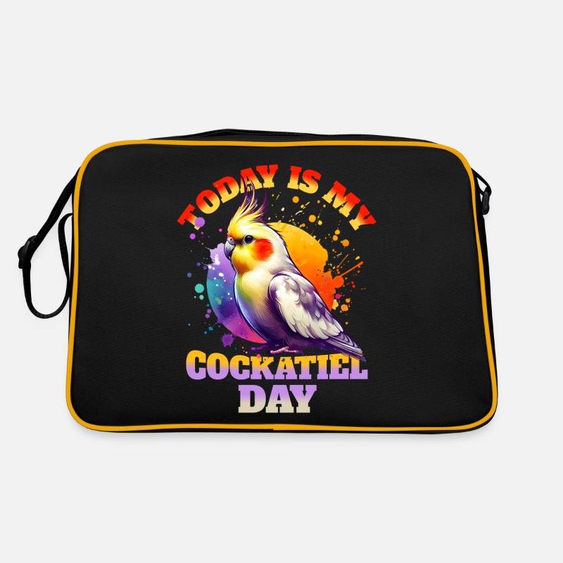 Nymphensittich Sprüche Retro Tasche