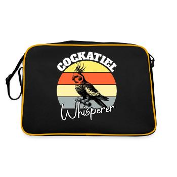 Chuchoteur de calopsitte - Sac Retro - noir/or - Dos