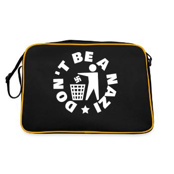 Antifascism Respect Tolerance - Retro Bag - black/gold - Back