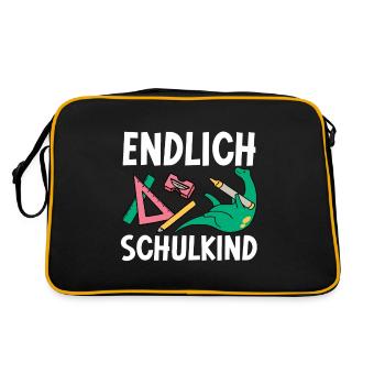 School 1st Grade - Retro Bag - black/gold - Back