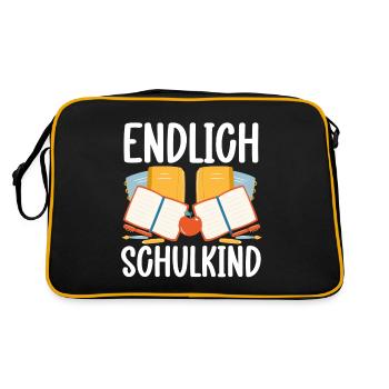 School 1st Grade - Retro Bag - black/gold - Back