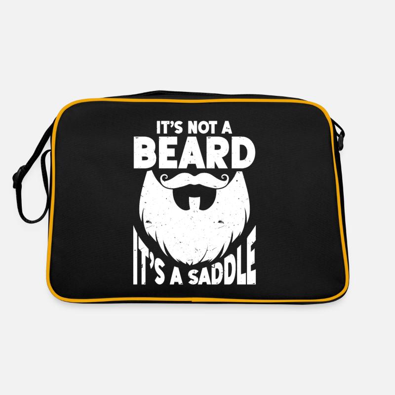 Beard Quote Bearded Men Retro Tasche