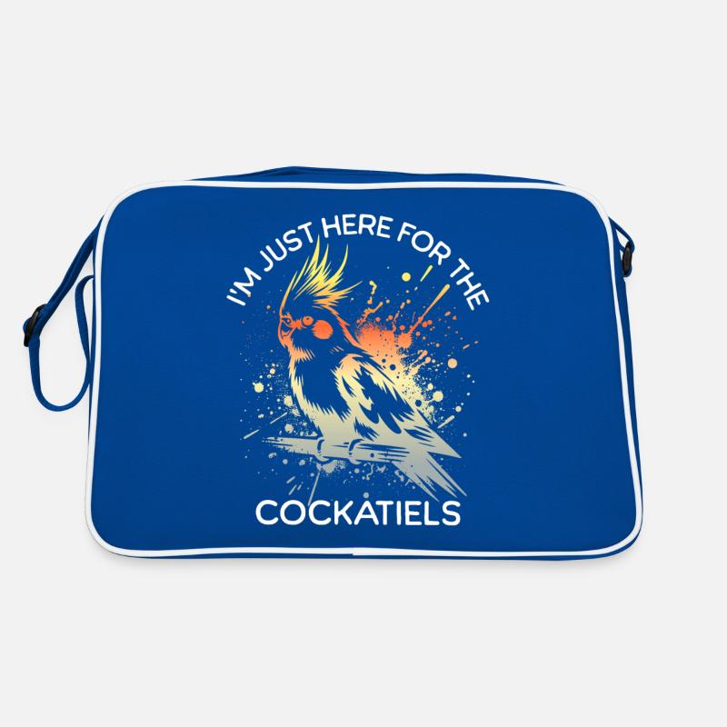 Lustige Nymphensittich Sprüche Retro Tasche