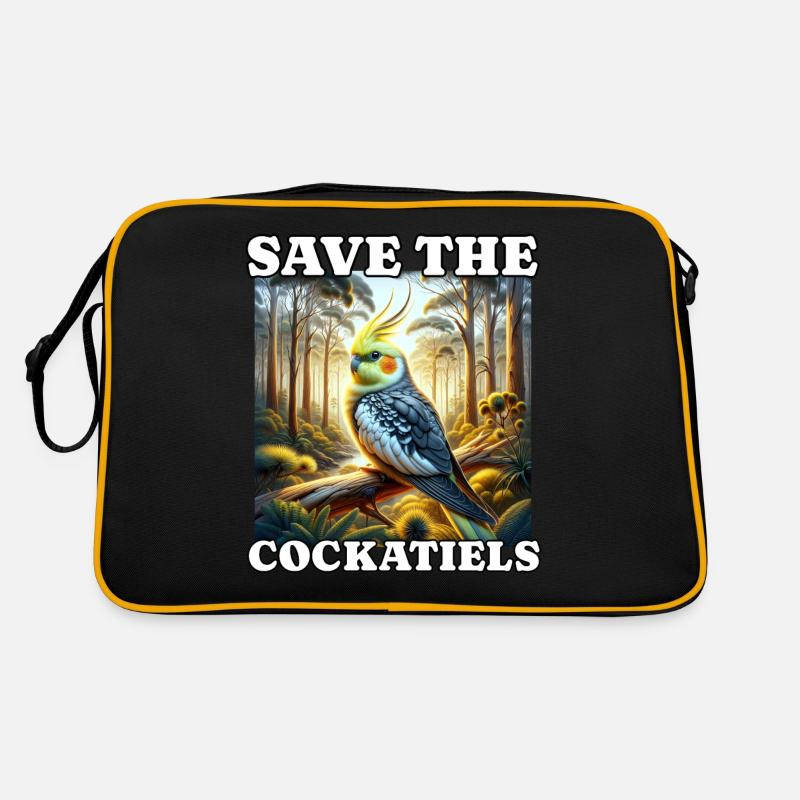 Save Cockatiel Retro Tasche
