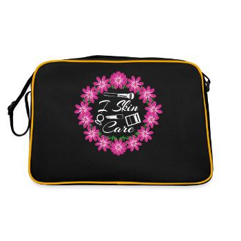 Crème solaire Sérum de soin de la peau Masque visage - Sac Retro - noir/or - Dos