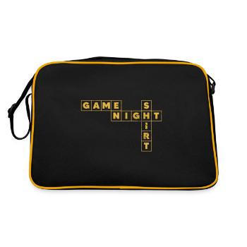 Brettspiel - Retro Tasche - Schwarz/Gold - Hinten