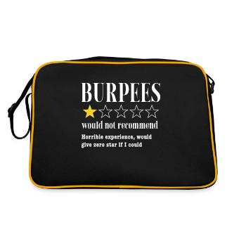 Burpees Fitness Burpee Strength Training Gift - Retro Bag - black/gold - Back