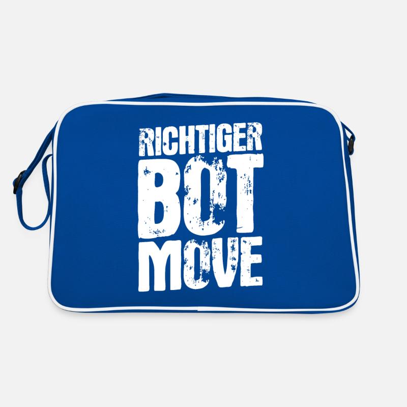 Richtig bot Move – Gamer humor and style Retro Bag