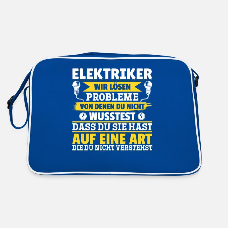 Electricians We solve problems – pride and humor Retro Bag
