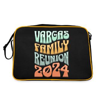 Réunion de la famille Vargas 2024 - Sac Retro - noir/or - Dos