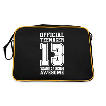Teen Teen Teen Teens Teeny Gift - Retro Bag - black/gold - Back