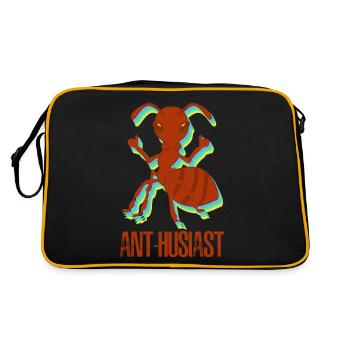 Ant Farm Formicarium Ants - Retro Bag - black/gold - Back