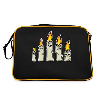 Bougie Bougies Bougies - Sac Retro - noir/or - Dos