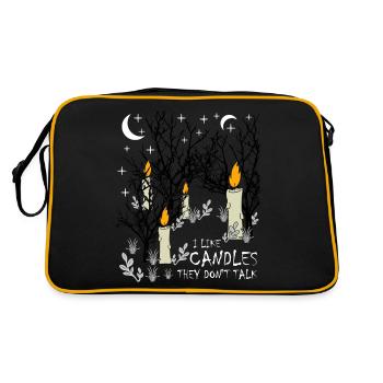 Bougies Arbres Bougie Lune Chandeliers - Sac Retro - noir/or - Dos