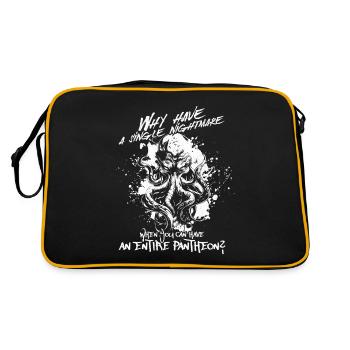 Pantheon - Cthulhu Cult Lovecraft Necronomicon - Retro Bag - black/gold - Back