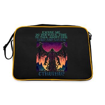 Lord & Redeemer Cthulhu Cult Lovecraft Necronomicon - Retro Bag - black/gold - Back