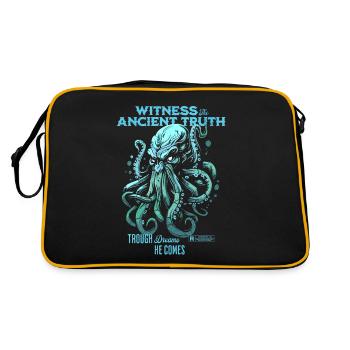 Ancient Truth Cthulhu Cult Lovecraft Necronomicon - Retro Bag - black/gold - Back