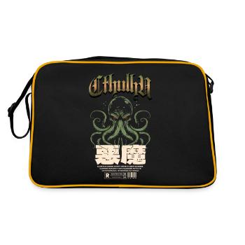 Japanese - Cthulhu Cult Lovecraft Necronomicon - Retro Bag - black/gold - Back